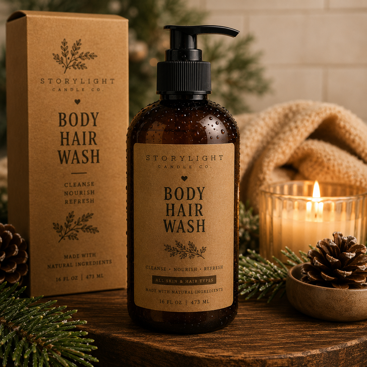 BODY HAIR WASH