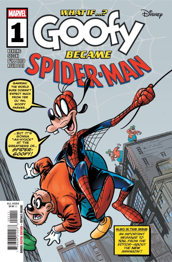 What If...? Goofy Became Spider-Man #1A - A BLACK 68
