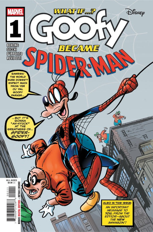 What If...? Goofy Became Spider-Man #1A - A BLACK 68