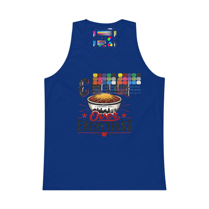 Chili Over Everything Tank Top — Funny Spicy Food Lover Shirt