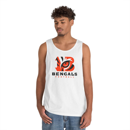 Bengals Football Tank Top — Tiger Eye Team Fan Muscle Tee