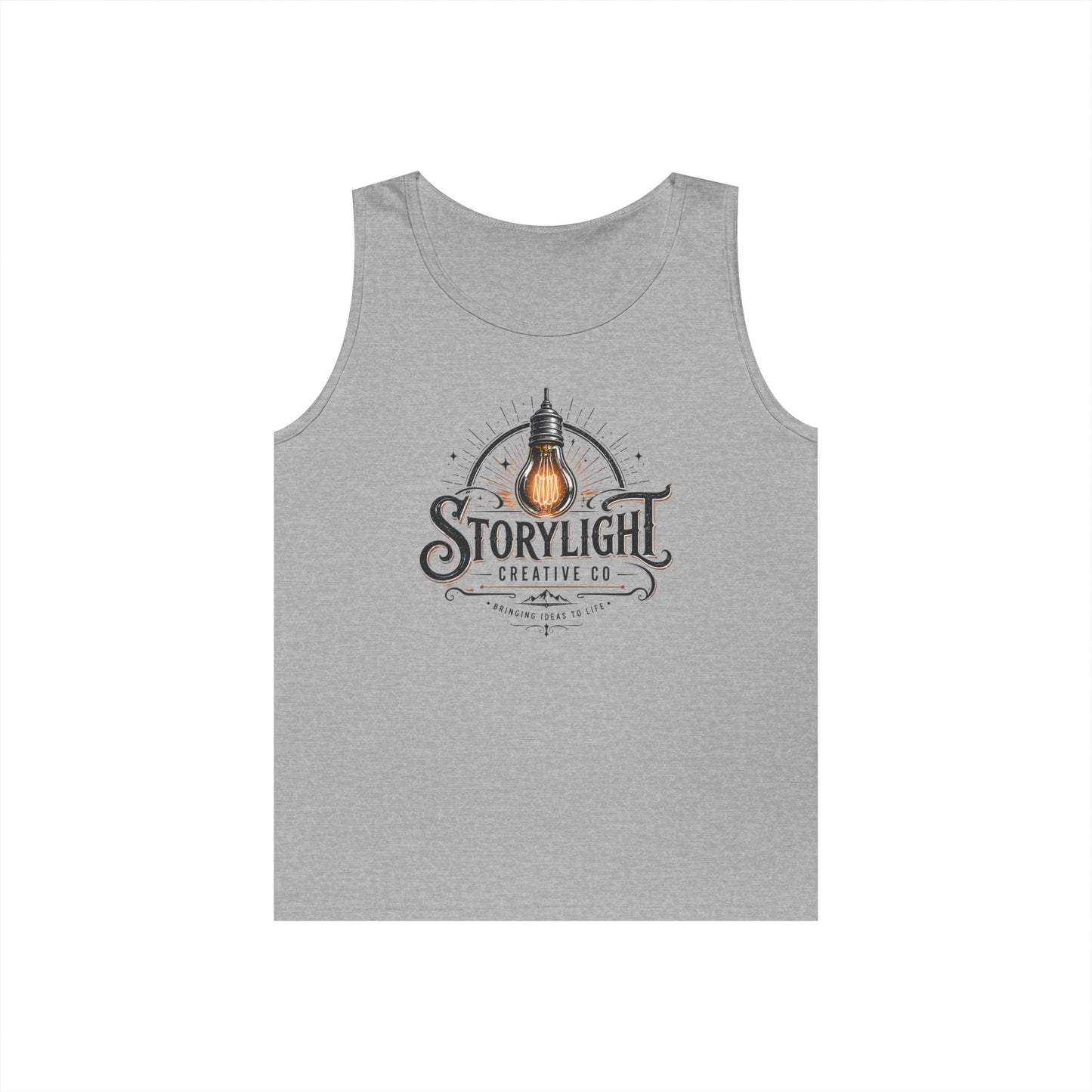 Tank Top — Storylight Creative Co. Vintage Lightbulb Logo Tank