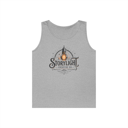 Tank Top — Storylight Creative Co. Vintage Lightbulb Logo Tank