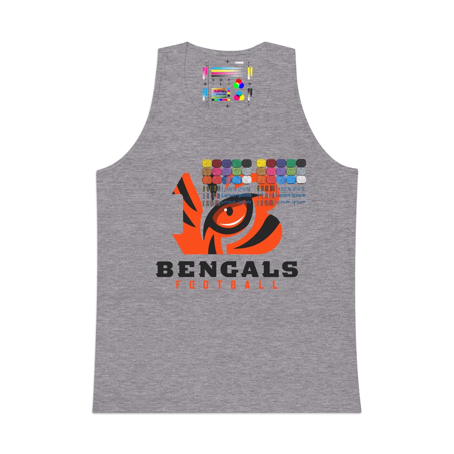 Bengals Football Tank Top — Retro Tiger Eye Graphic Men’s Tank