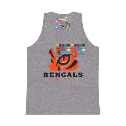 Bengals Football Tank Top — Retro Tiger Eye Graphic Men’s Tank
