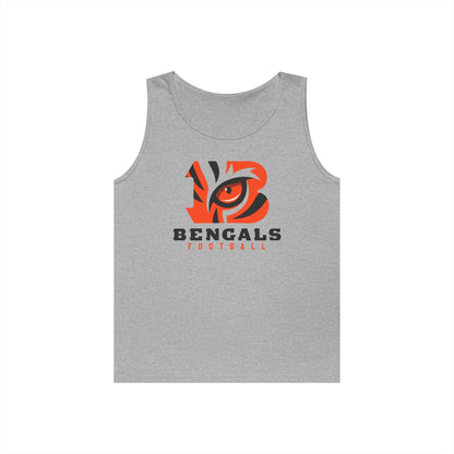 Bengals Football Tank Top — Tiger Eye Team Fan Muscle Tee