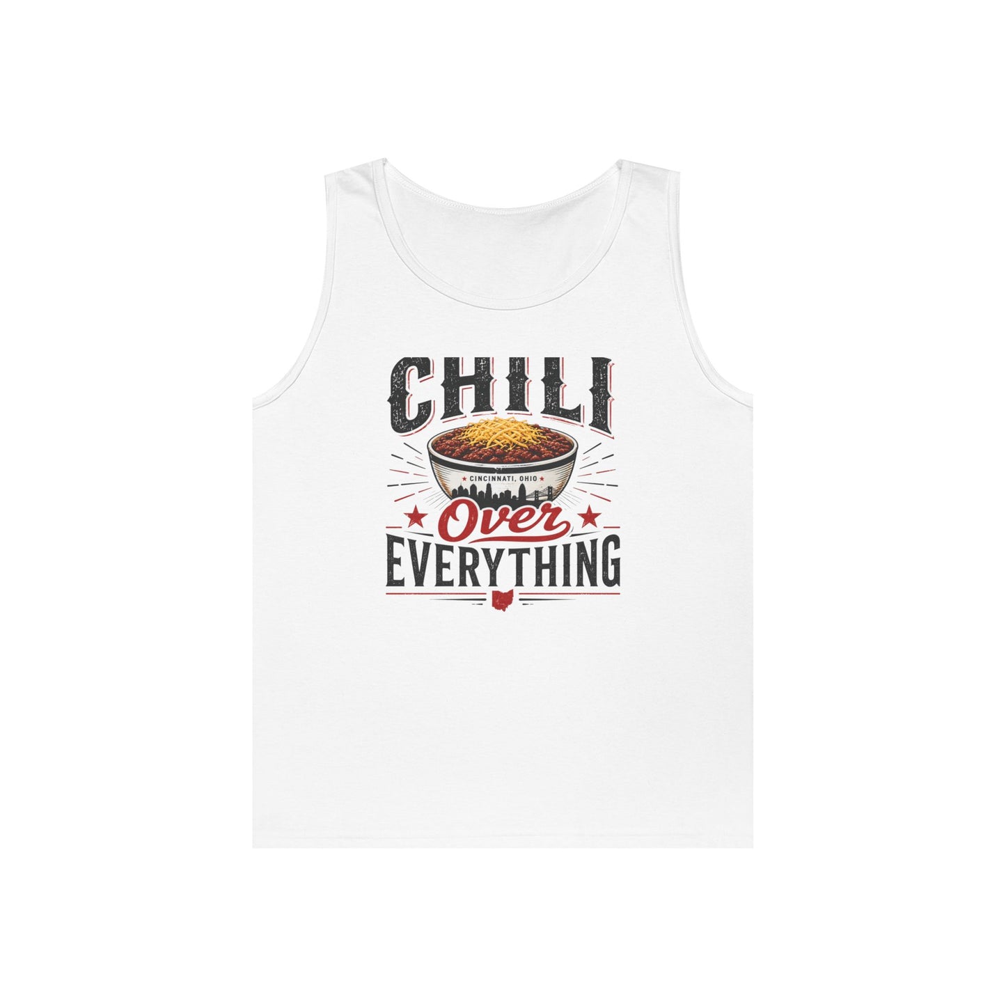 Chili Over Everything Tank Top — Funny Chili Lover Cooking Tee