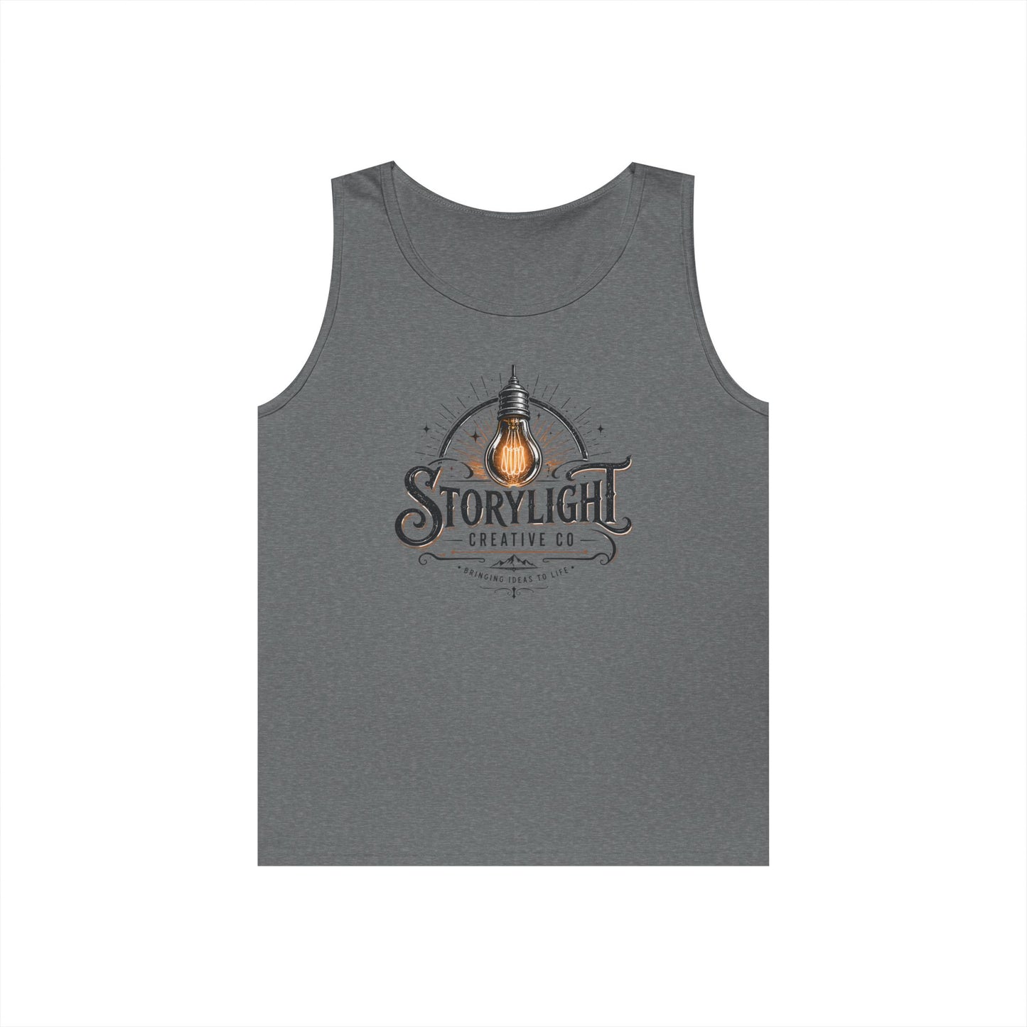 Tank Top — Storylight Creative Co. Vintage Lightbulb Logo Tank