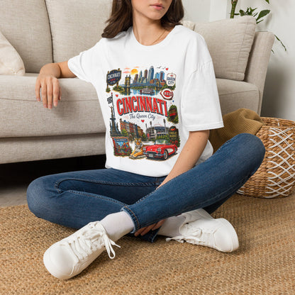 Cincinnati Vintage Skyline T-Shirt — The Queen City Collage