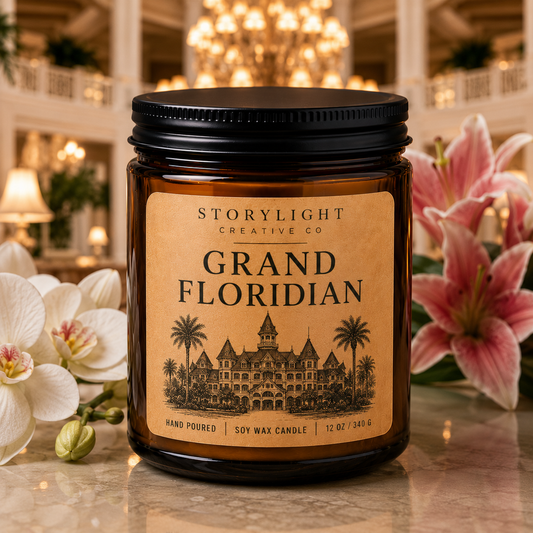 Grand Floridian Candle 9oz & 12oz | CLOVE * ALOE | Soy Coconut Candle | Storylight Creative Co
