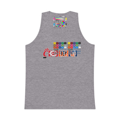 Colorful Graphic Tank Top — 'Cincinnati' Typography with Vibrant Paint-Splash Design