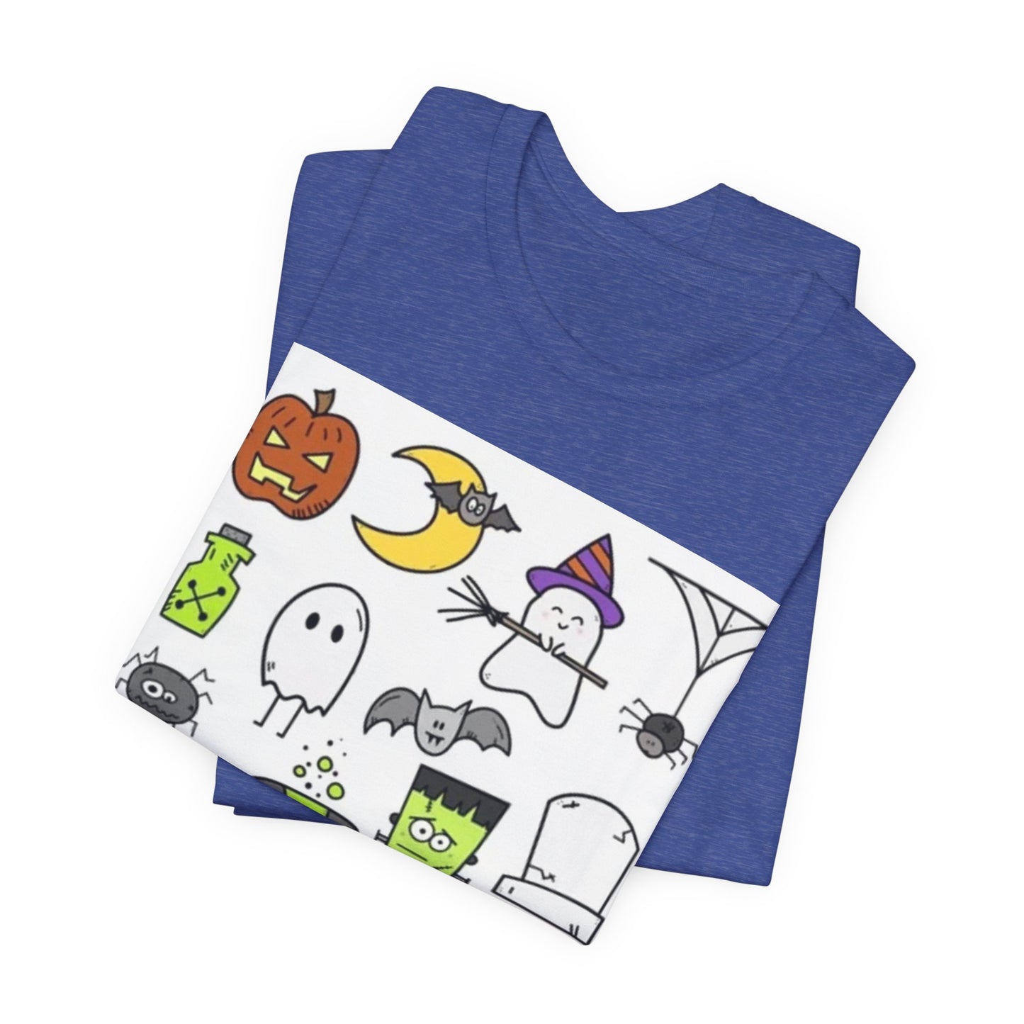 Halloween Doodle Tee — Cute Trick-or-Treat Ghosts, Pumpkins & Monsters Shirt