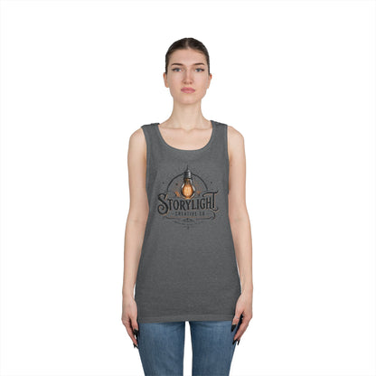 Tank Top — Storylight Creative Co. Vintage Lightbulb Logo Tank