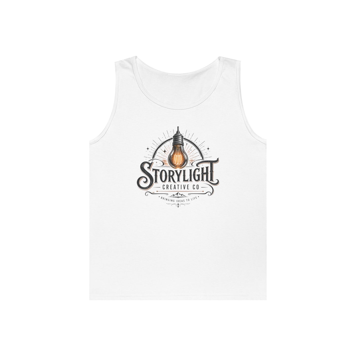 Tank Top — Storylight Creative Co. Vintage Lightbulb Logo Tank