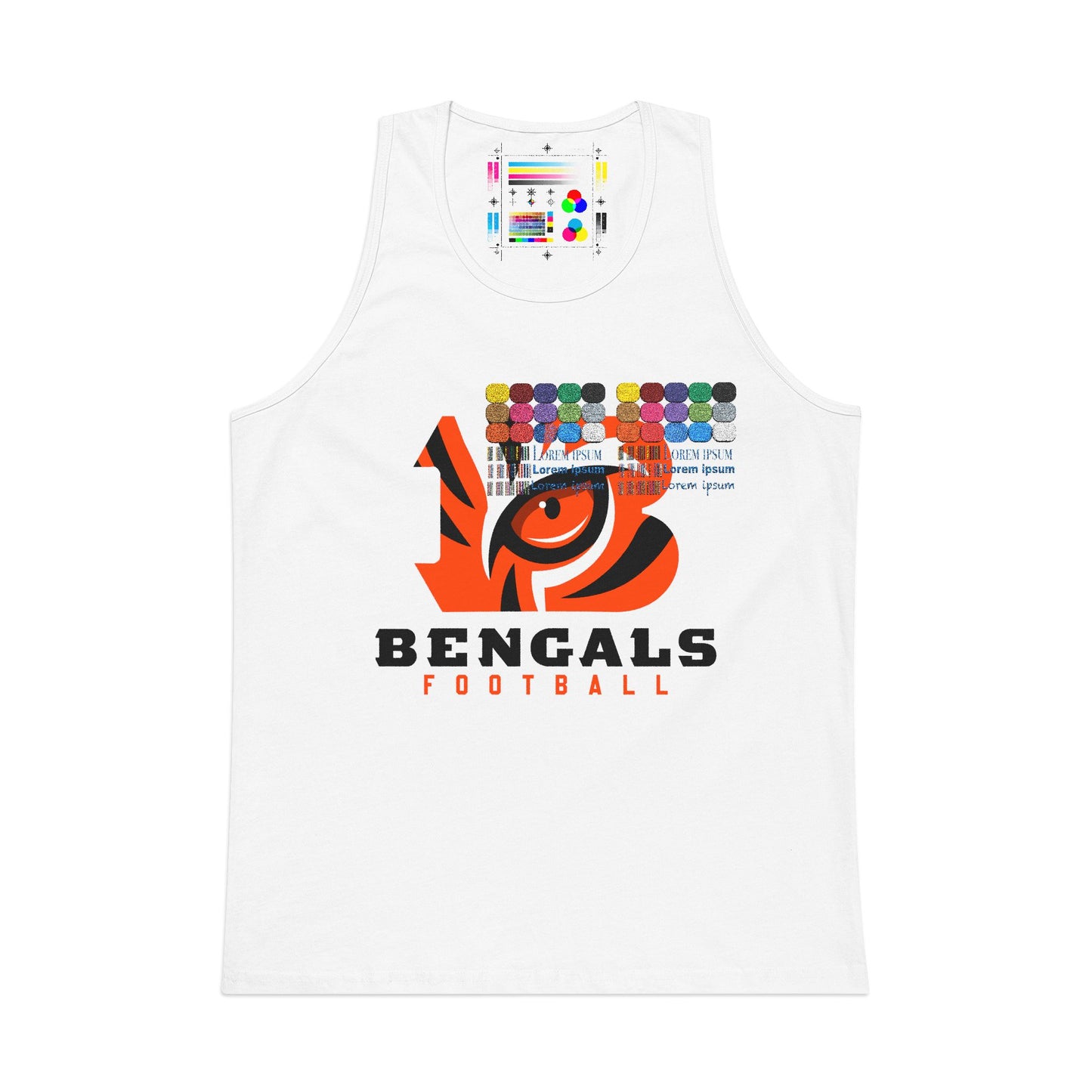 Bengals Football Tank Top — Retro Tiger Eye Graphic Men’s Tank