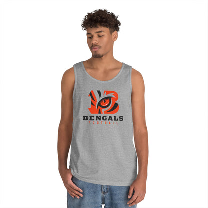 Bengals Football Tank Top — Tiger Eye Team Fan Muscle Tee