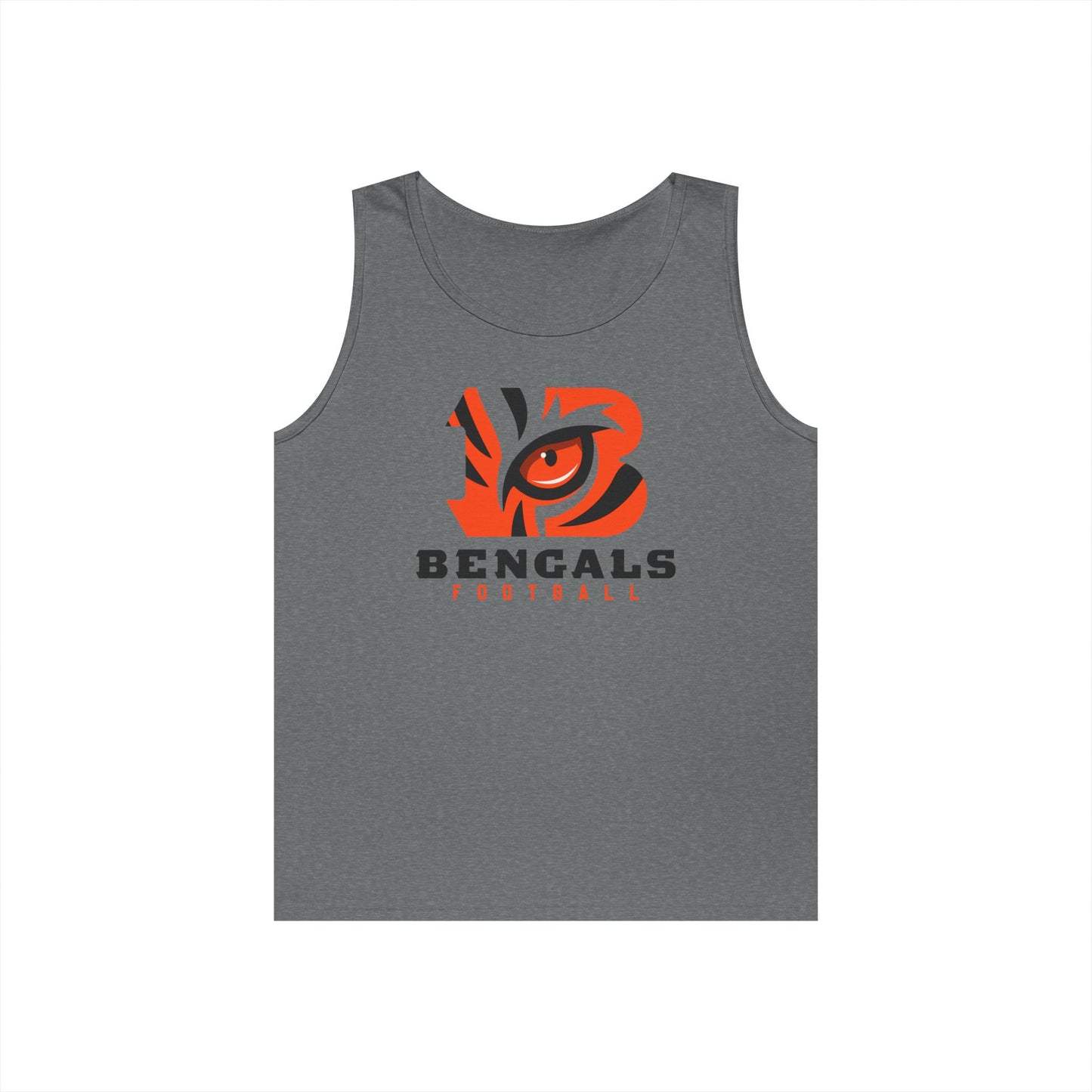 Bengals Football Tank Top — Tiger Eye Team Fan Muscle Tee