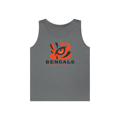 Bengals Football Tank Top — Tiger Eye Team Fan Muscle Tee