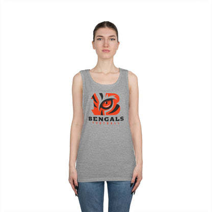 Bengals Football Tank Top — Tiger Eye Team Fan Muscle Tee