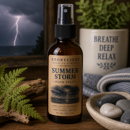 Summer Storm Room Spray 4oz | EUCALYPTUS * FLORAL | Storylight Creative Co